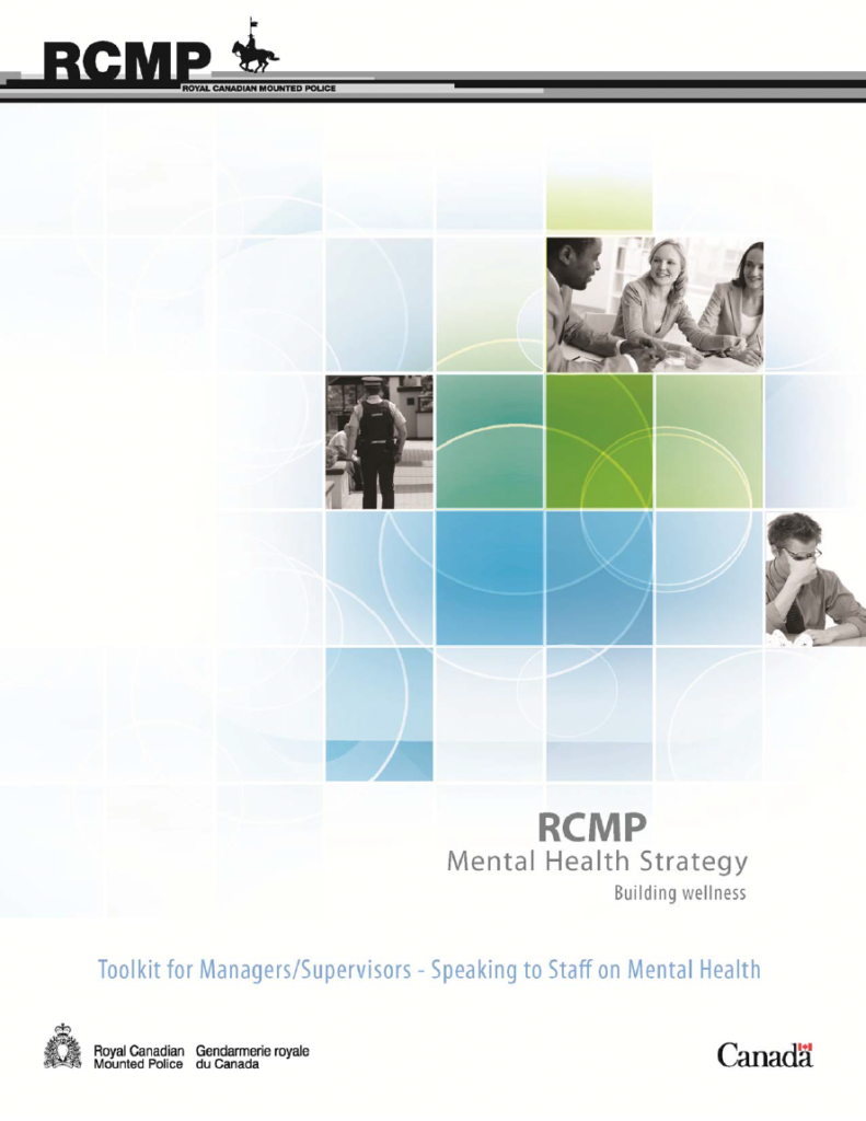 Toolkit For Managers - BC First Responders' Mental Health