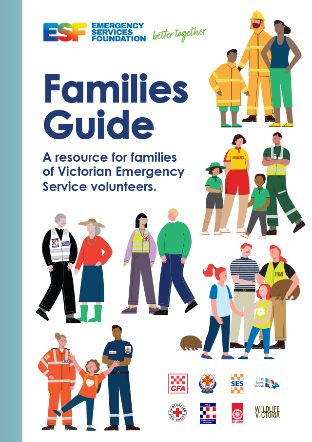 Image of cover page of Emergency Services Foundation: Families Guide